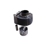 Kit - Cilindro (125cc / 52.4mm cav 15mm) + piston (c/ Rasgos p/ valvulas), GY6 125, 152QMI
