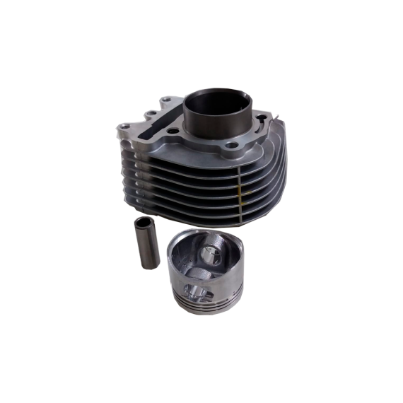 Kit - Cilindro (125cc / 52.4mm cav 15mm) + piston (c/ Rasgos p/ valvulas), GY6 125, 152QMI